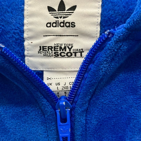 Adidas x Jeremy Scott Velour Tracksuit Terrycloth Sweatsuit Warmup Exercise Suit - Picture 3 of 16